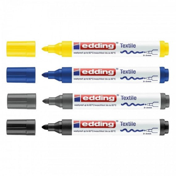Marcatore per tessuti edding 4500 punta conica 2-3 mm blu E-4500 003