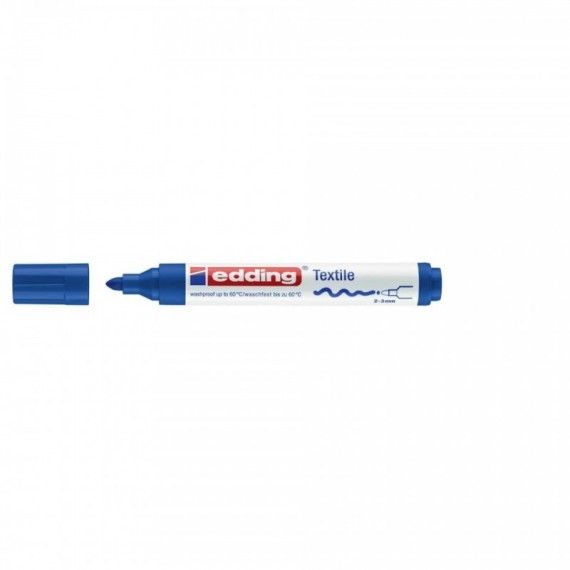 Marcatore per tessuti edding 4500 punta conica 2-3 mm blu E-4500 003