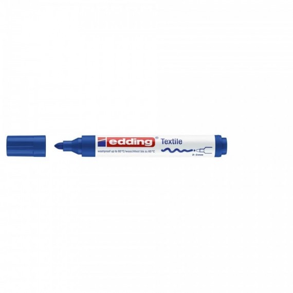 Marcatore per tessuti edding 4500 punta conica 2-3 mm blu E-4500 003