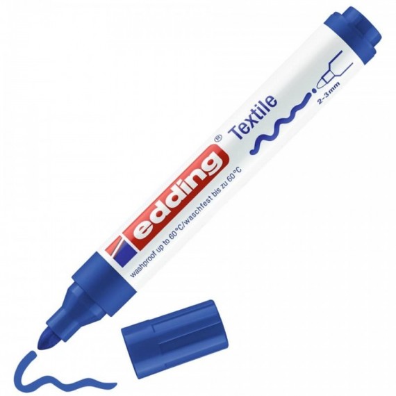 Marcatore per tessuti edding 4500 punta conica 2-3 mm blu E-4500 003