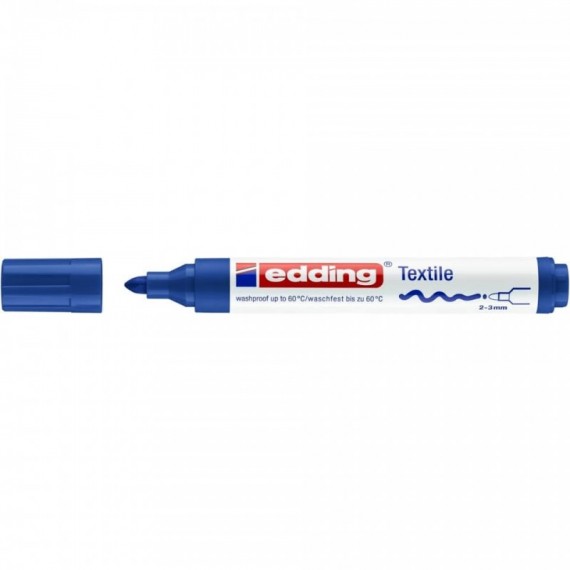 Marcatore per tessuti edding 4500 punta conica 2-3 mm blu E-4500 003