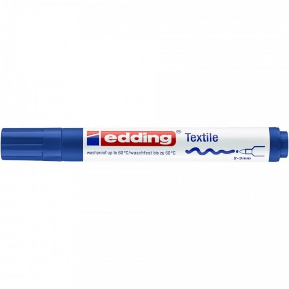 Marcatore per tessuti edding 4500 punta conica 2-3 mm blu E-4500 003