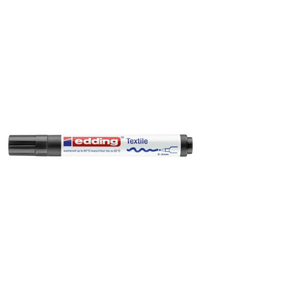 Marcatore per tessuti edding 4500 punta conica 2-3 mm nero E-4500 001