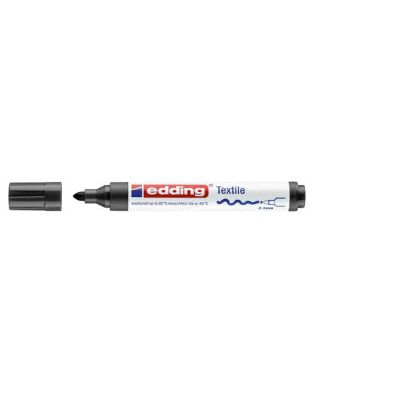 Marcatore per tessuti edding 4500 punta conica 2-3 mm nero E-4500 001