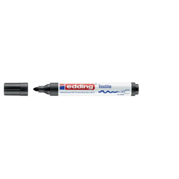 Marcatore per tessuti edding 4500 punta conica 2-3 mm nero E-4500 001