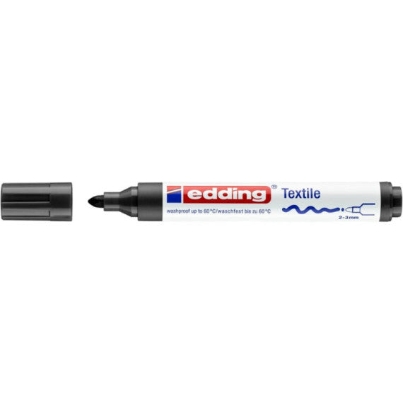 Marcatore per tessuti edding 4500 punta conica 2-3 mm nero E-4500 001