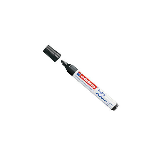 Marcatore per tessuto 4500 - punta tonda 2 - 3 mm - nero - Edding