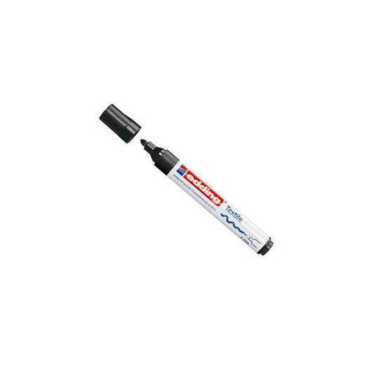 Marcatore per tessuto 4500 - punta tonda 2 - 3 mm - nero - Edding