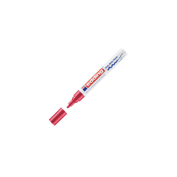 Marcatore permanente a vernice 750 - punta 2 - 4 mm - rosso - Edding