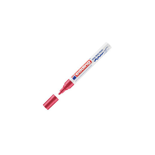 Marcatore permanente a vernice 750 - punta 2 - 4 mm - rosso - Edding