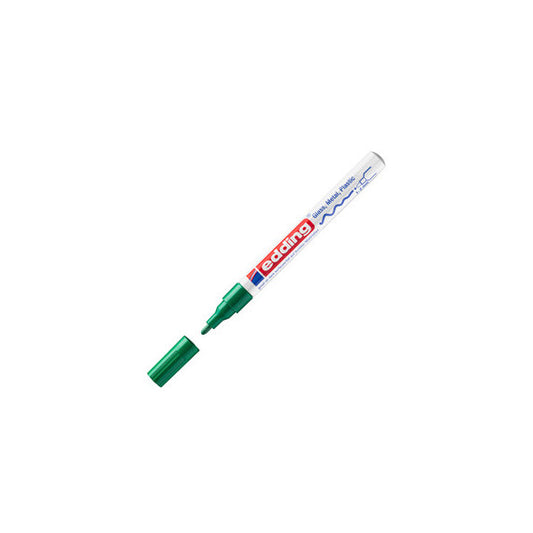 Marcatore permanente a vernice 751 - punta 1 - 2 mm - verde - Edding