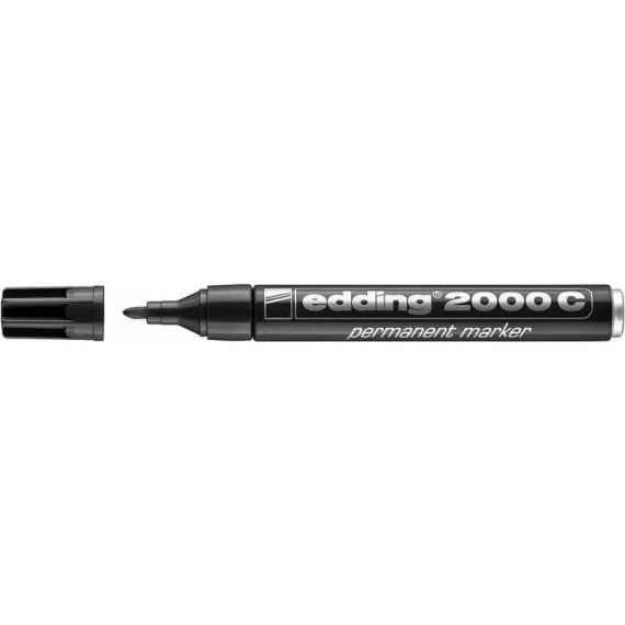 Marcatore permanente edding 2000 C punta conica 1,5-3 mm nero E-2000C 001