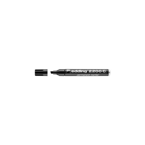 Marcatore permanente edding 2200 C punta scalpello 1-5 mm nero E-2200C 001