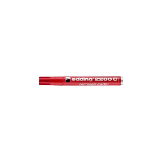 Marcatore permanente edding 2200 C punta scalpello 1-5 mm rosso E-2200C 002