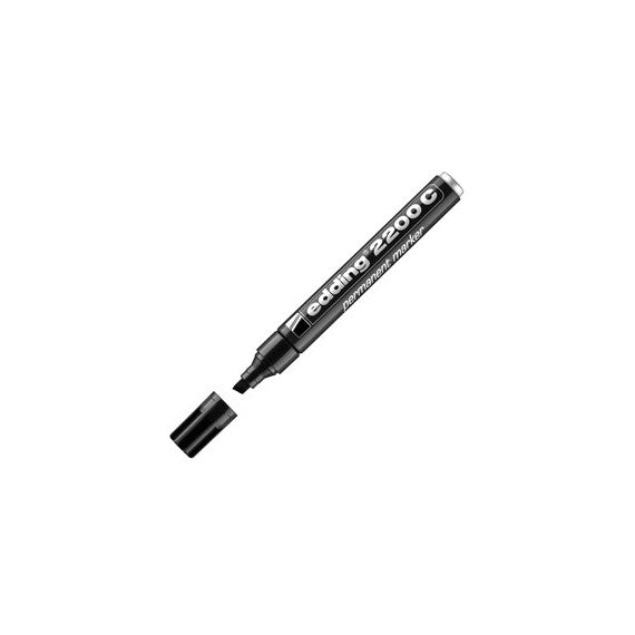 Marcatore permanente Edding 2200c - punta a scalpello - 1,5 - 5,0 mm - nero - Edding