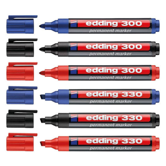 Marcatore permanente edding 300 punta conica 1,5-3 mm blu E-300 003
