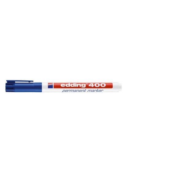 Marcatore permanente edding 400 punta conica 1 mm blu E-400 003