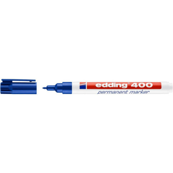 Marcatore permanente edding 400 punta conica 1 mm blu E-400 003