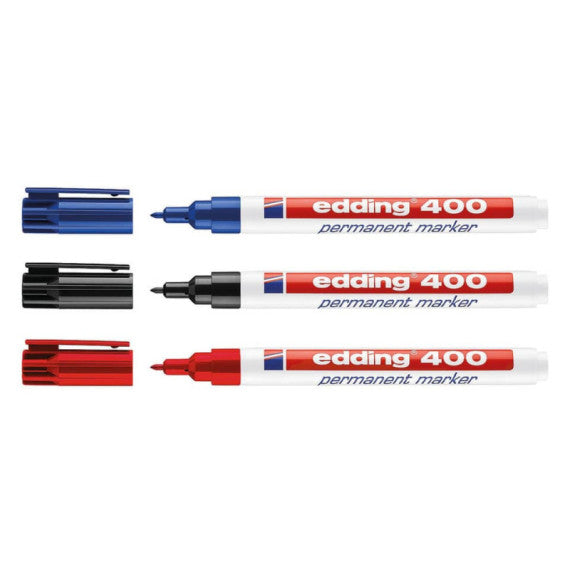 Marcatore permanente edding 400 punta conica 1 mm blu E-400 003