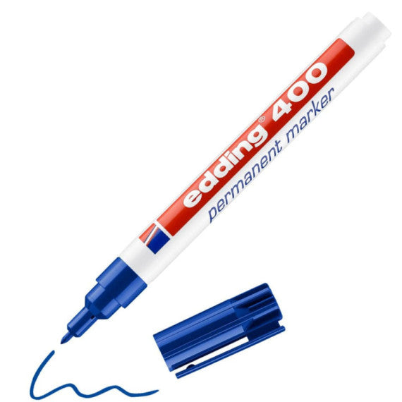 Marcatore permanente edding 400 punta conica 1 mm blu E-400 003