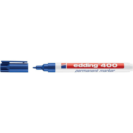 Marcatore permanente edding 400 punta conica 1 mm blu E-400 003