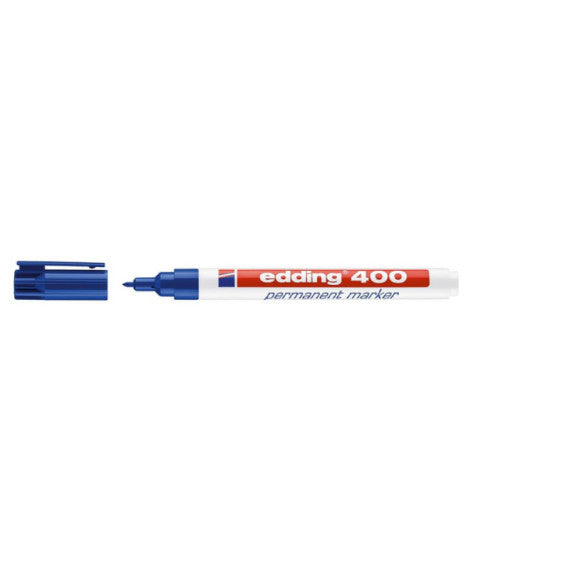 Marcatore permanente edding 400 punta conica 1 mm blu E-400 003