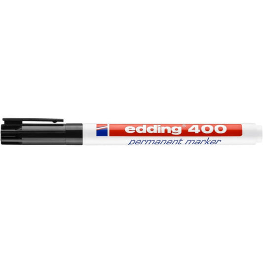 Marcatore permanente edding 400 punta conica 1 mm nero E-400 001