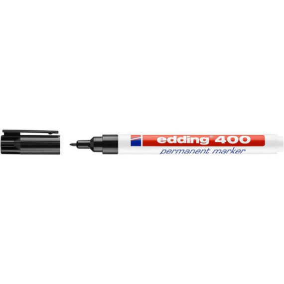 Marcatore permanente edding 400 punta conica 1 mm nero E-400 001