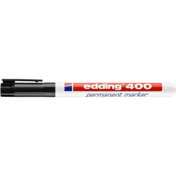 Marcatore permanente edding 400 punta conica 1 mm nero E-400 001
