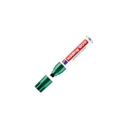 Marcatore permanente Edding 800 - punta 4 - 12 mm - verde - Edding