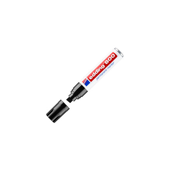 Marcatore Permanente Edding 800 - punta 4,0 - 12 mm - nero - Edding