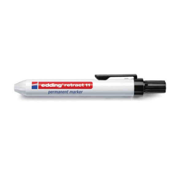 Marcatore permanente edding Retract 11 punta conica 1,5-3 mm nero E-11 001