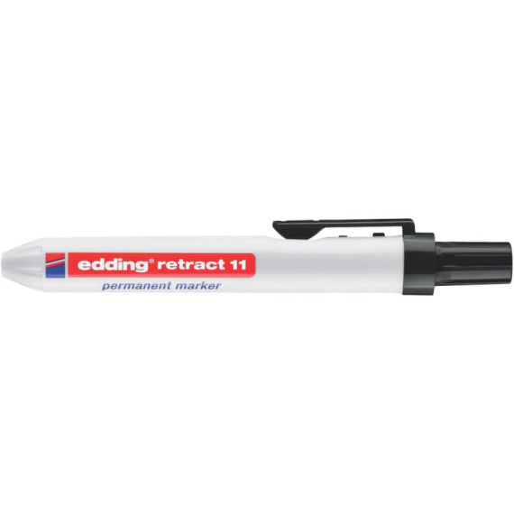 Marcatore permanente edding Retract 11 punta conica 1,5-3 mm nero E-11 001