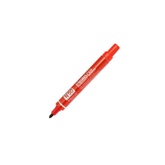 Marcatore permanente N50 - punta tonda - rosso - Pentel