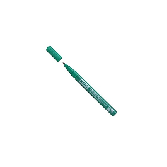 Marcatore permanente N50S  - punta tonda - verde - Pentel