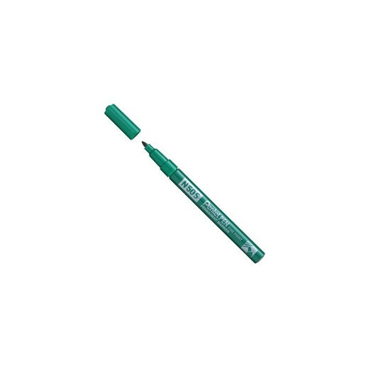 Marcatore permanente N50S  - punta tonda - verde - Pentel