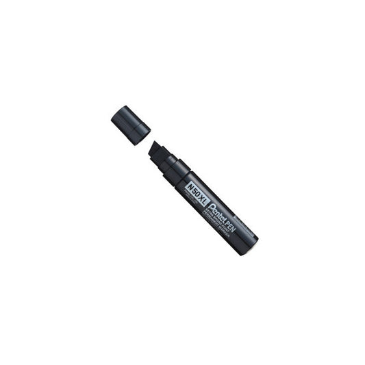 Marcatore permanente N50XL - punta scalpello - nero - Pentel