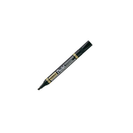 Marcatore permanente N860 - punta scalpello - nero - Amiko Pentel