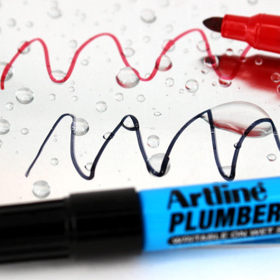 Marcatore permanente - per elettricisti - a doppia punta 0,4-1,0 mm - rosso - Artline