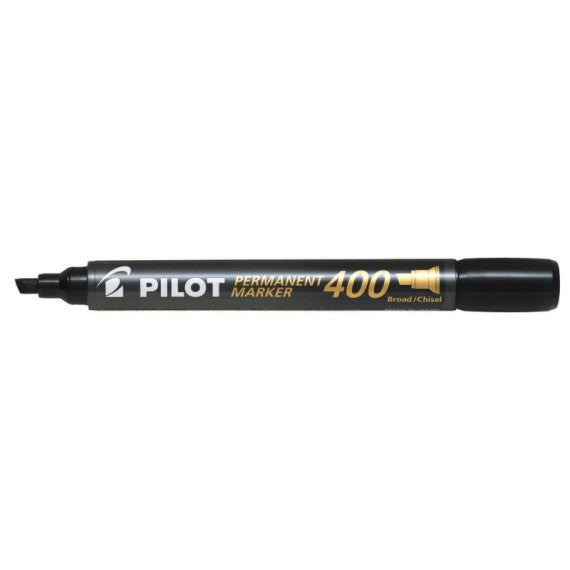 Marcatore permanente Pilot SCA 400 punta scalpello 4,5 mm nero - 002714