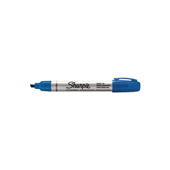 Marcatore permanente Sharpie Metal punta scalpello - 1,2-5,5 mm - in conf. da 12 blu - S0945780