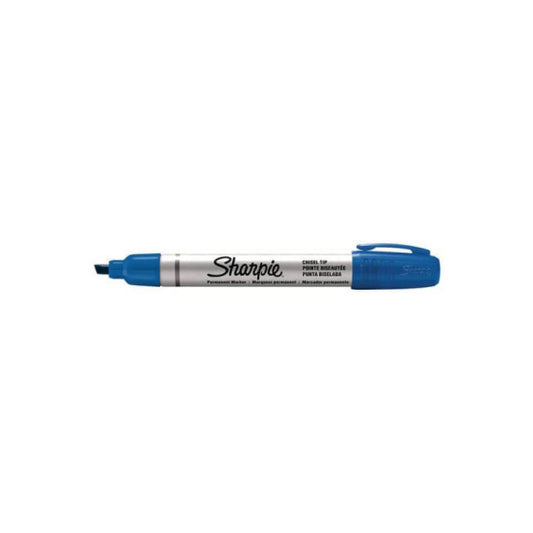 Marcatore permanente Sharpie Metal punta scalpello - 1,2-5,5 mm - in conf. da 12 blu - S0945780