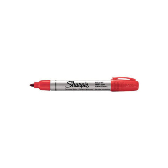 Marcatore permanente Sharpie Metal punta tonda - 1,4 mm - in conf. da 12 rosso S0945740
