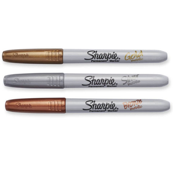 Marcatore permanente Sharpie Metallic F punta conica 3 mm oro 1891062