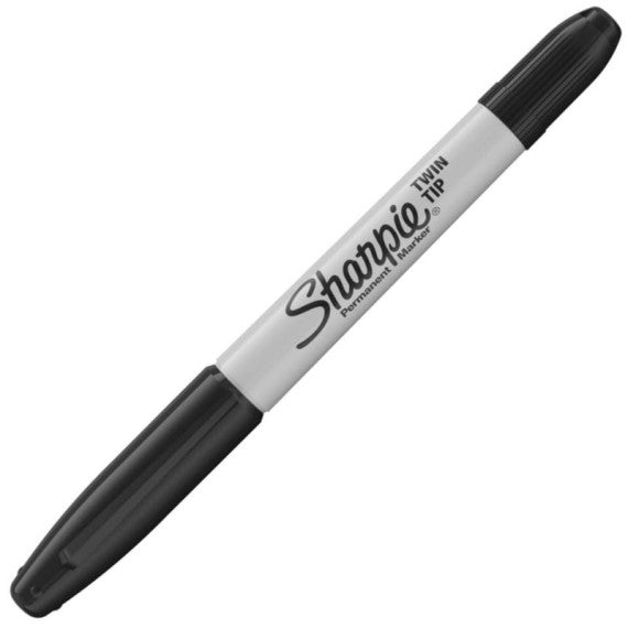 Marcatore permanente Sharpie Twin Tip EF F a doppia punta conica 1-0,5 mm nero S0811100
