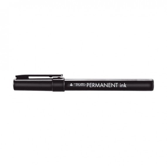 Marcatore Tratto Permanent Ink - punta tonda 2,00mm - nero - Tratto - conf. 12 pezzi