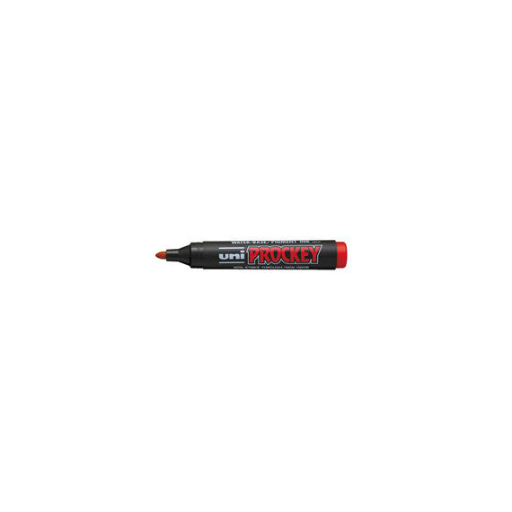 Marcatore Uni Prockey M122  - punta conica da 1,20-1,80mm - rosso  - Uni Mitsubishi