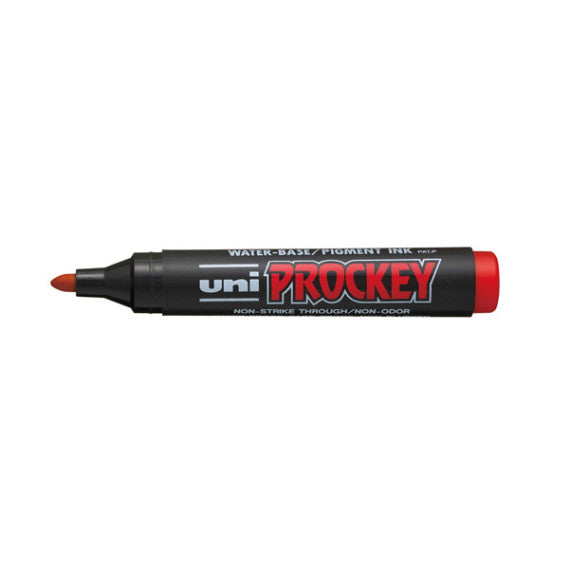 Marcatore Uni Prockey M122  - punta conica da 1,20-1,80mm - rosso  - Uni Mitsubishi