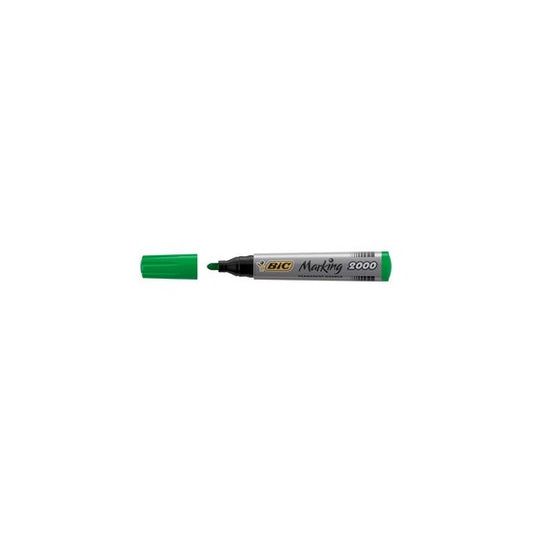 Marcatori permanente Marking a base d'alcool - punta tonda 1,70mm - verde - Bic - conf. 12 pezzi