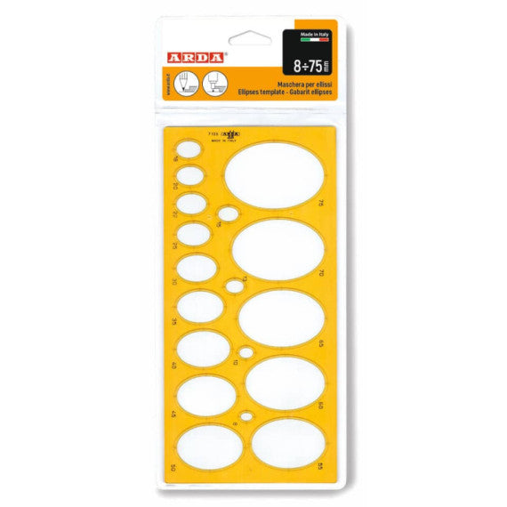Maschera per ellissi 8÷75 mm Arda -  7135
